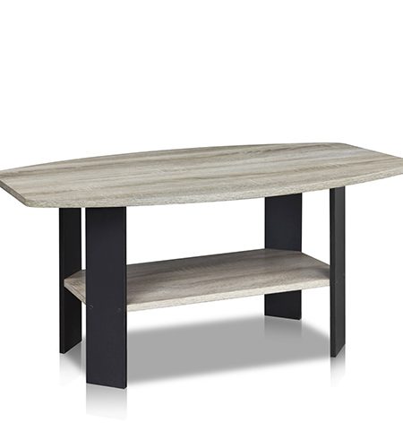 FURINNO 11179GYW/BK Simple Design Coffee Table