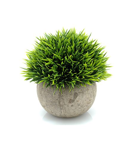 Velener Mini Plastic Fake Green Grass Flower Generic