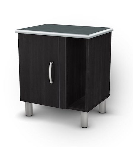 South Shore Night Stand, Cosmos collection Black